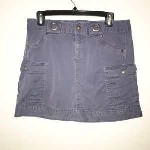 Athleta slate grey mini skirt